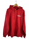 【中古】PORKCHOP◆パーカー/L/コットン/RED【メンズウェア】