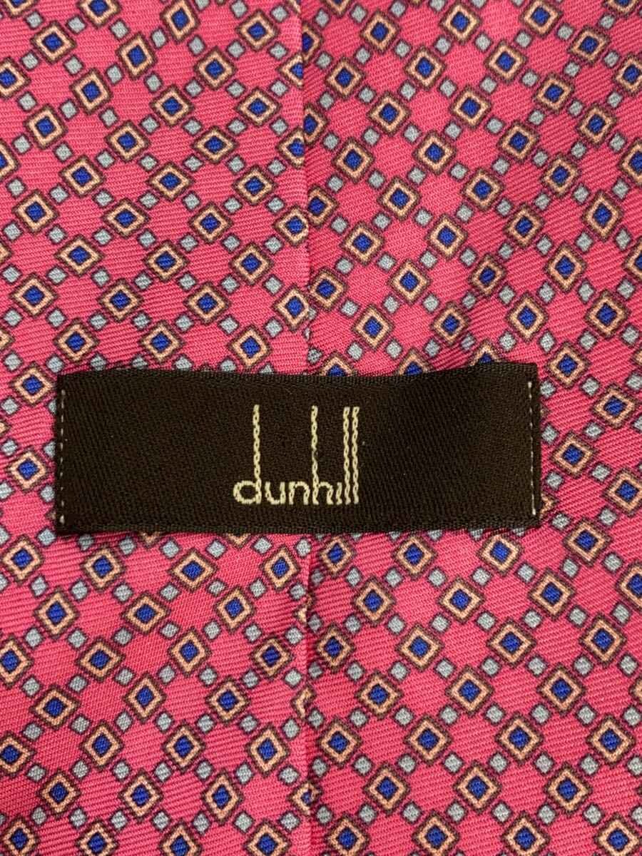 2nd STREET 楽天市場店の【中古】dunhill◆ネクタイ/シルク/PNK/総柄/メンズ【服飾雑貨他】｜アングル3