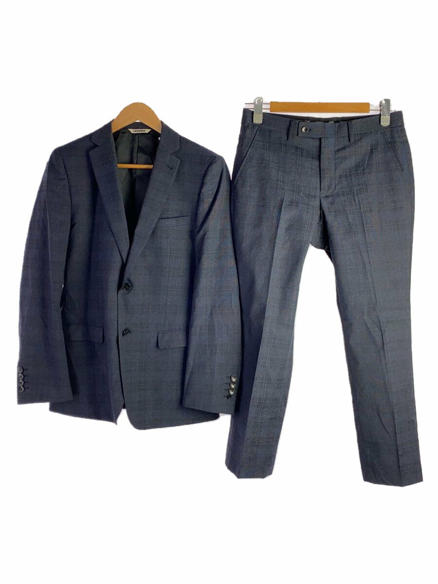 【中古】renoma◆スーツ/Y5/ウール/NVY/チェック/21S-J-RE23-2B【メンズウェア】