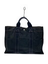 【中古】HERMES◆使用感あり/トートバッグ/キャンバス/BLK/無地【バッグ】(4)