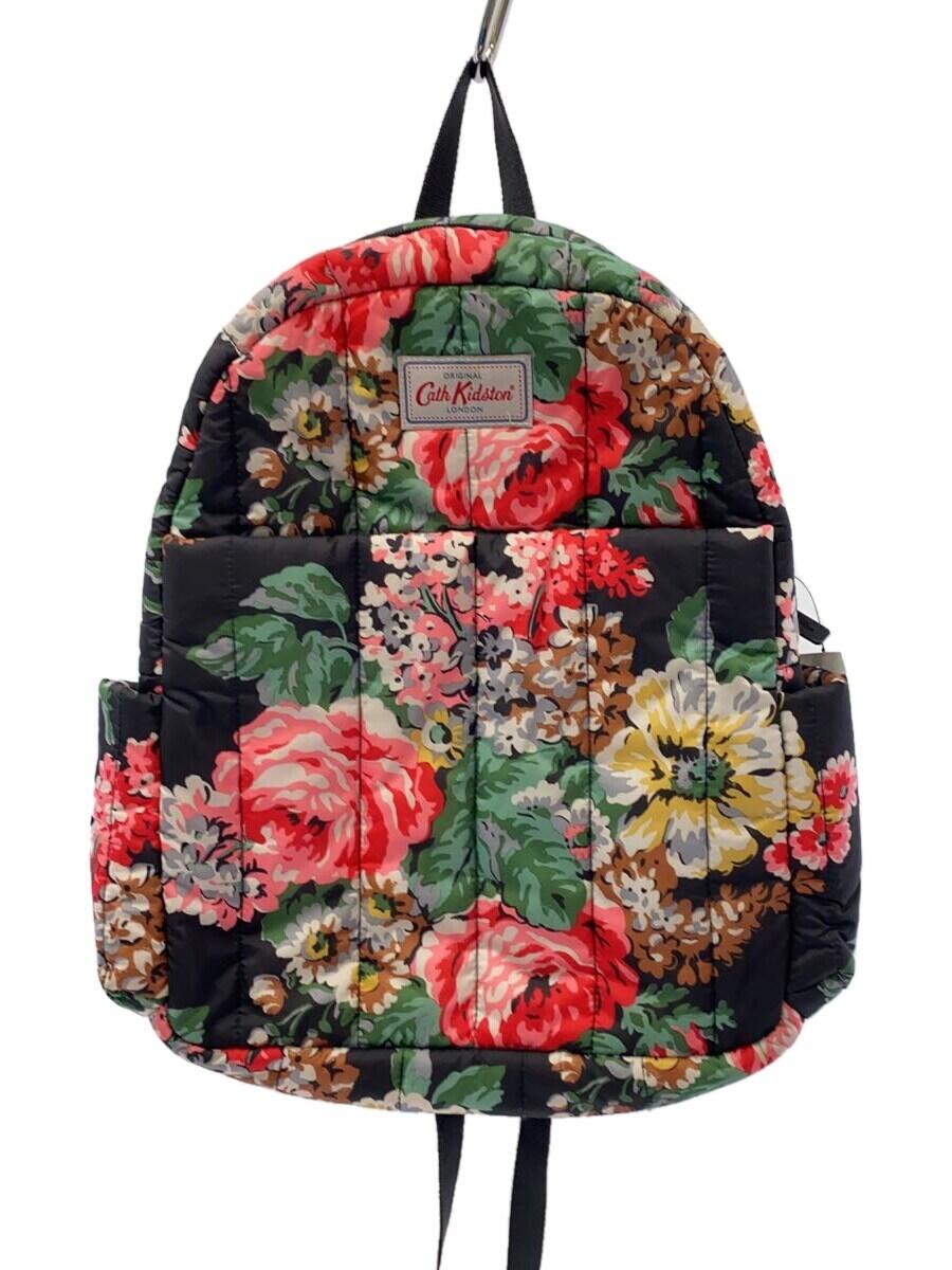 楽天2nd STREET 楽天市場店【中古】Cath Kidston◆リュック/PVC/BLK/総柄【バッグ】