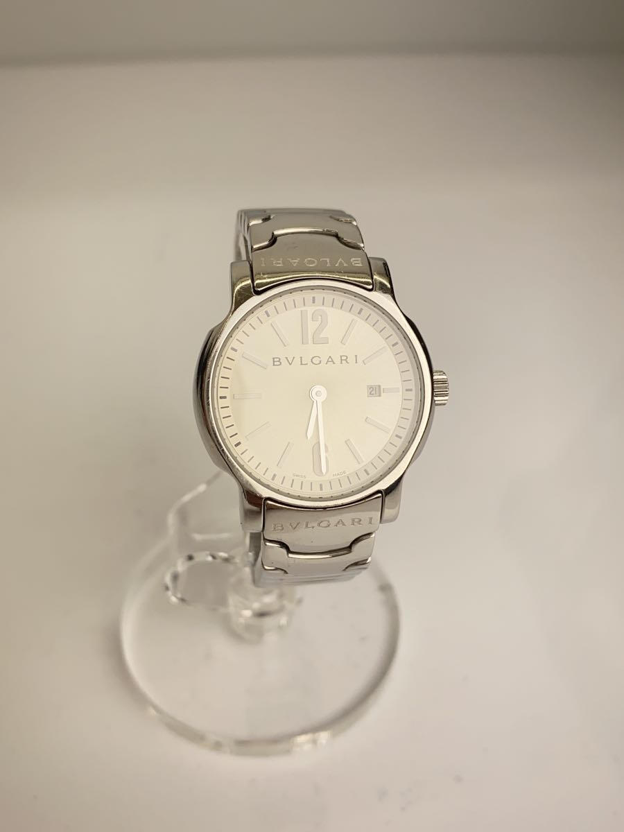 【中古】BVLGARI◆クォーツ腕時計/アナログ/ステンレス/SLV/SLV/ST29S【服飾雑貨他】
