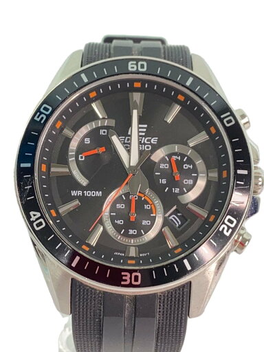 【中古】CASIO◆クォーツ腕時計/アナログ/ラバー/BLK/BLK/EFR-552/EDIFICE CHRONOGRAPH【服飾雑貨他】 【中古】CASIO◆クォーツ腕時計/アナログ/ラバー/BLK/BLK/EFR-552/EDIFICE CHRONOGRAPH【服飾雑貨他】