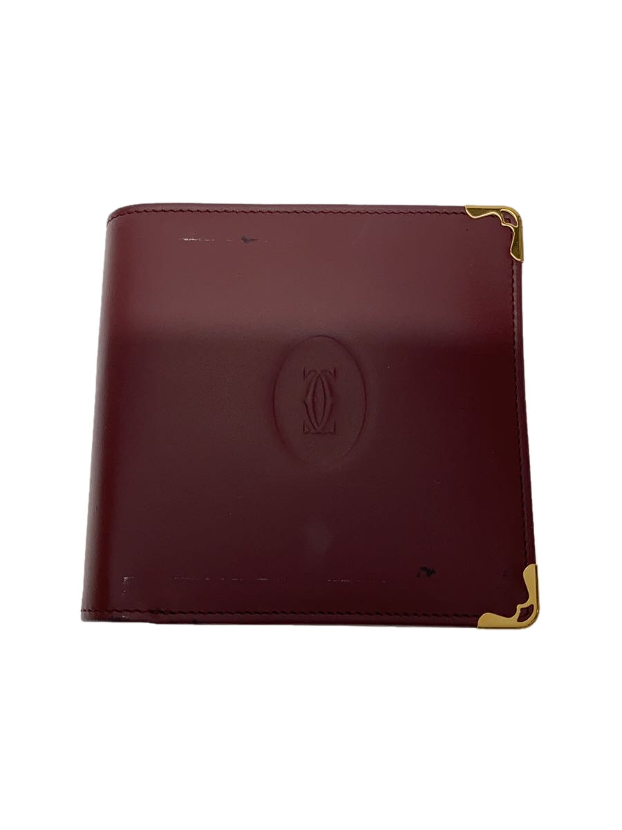 【中古】Cartier◆2つ折り財布/レザー/BRD/レディース【服飾雑貨他】