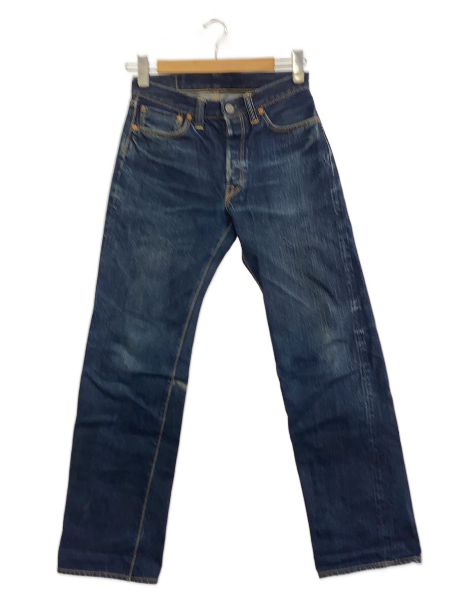 【中古】THE FLAT HEAD◆ボトム/30/コットン/IDG/無地/3005-21【メンズウェア】