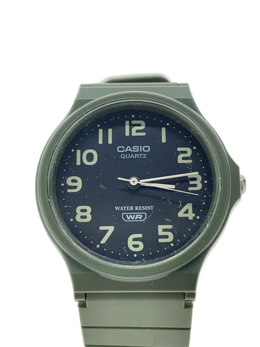 OMEGA - 【中古】CASIO◆腕時計/アナログ/ラバー/BLK/KHK【服飾雑貨他】