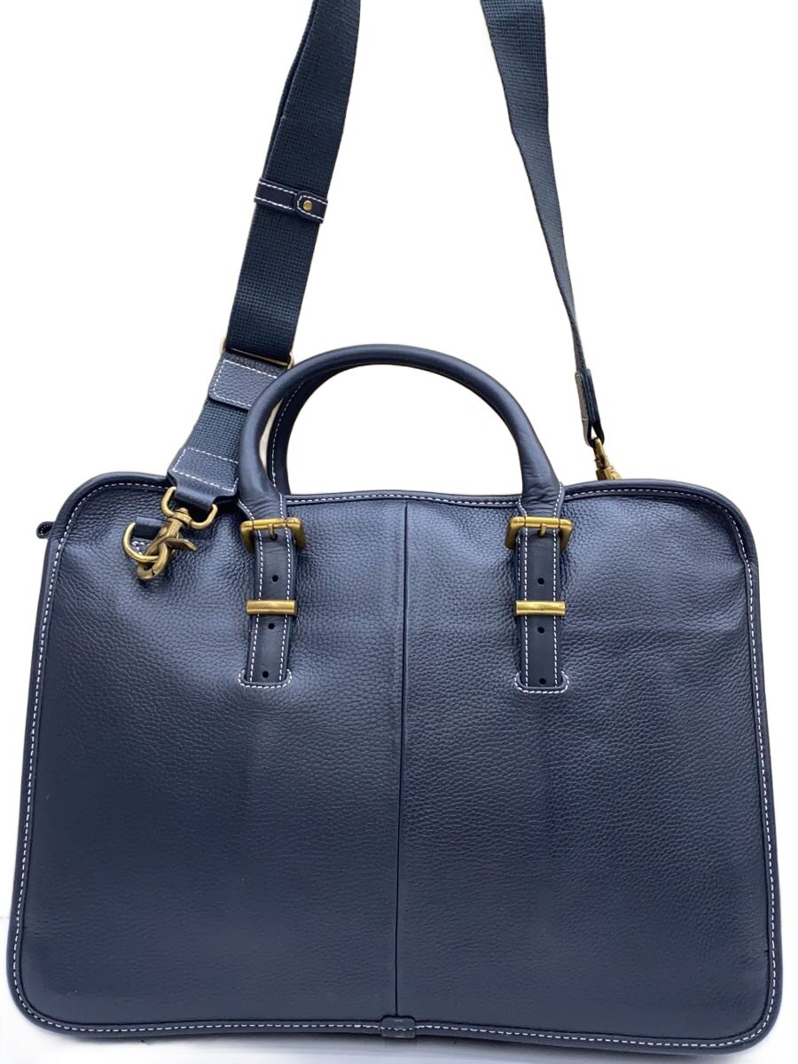 【中古】fetia◆ショルダーバッグ/レザー/NVY【バッグ】