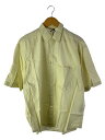 【中古】AURALEE◆24ss/Washed Finx Twill Big Half Sleeved Shirt/半袖シャツ/イエロー【メンズウェア】(4)