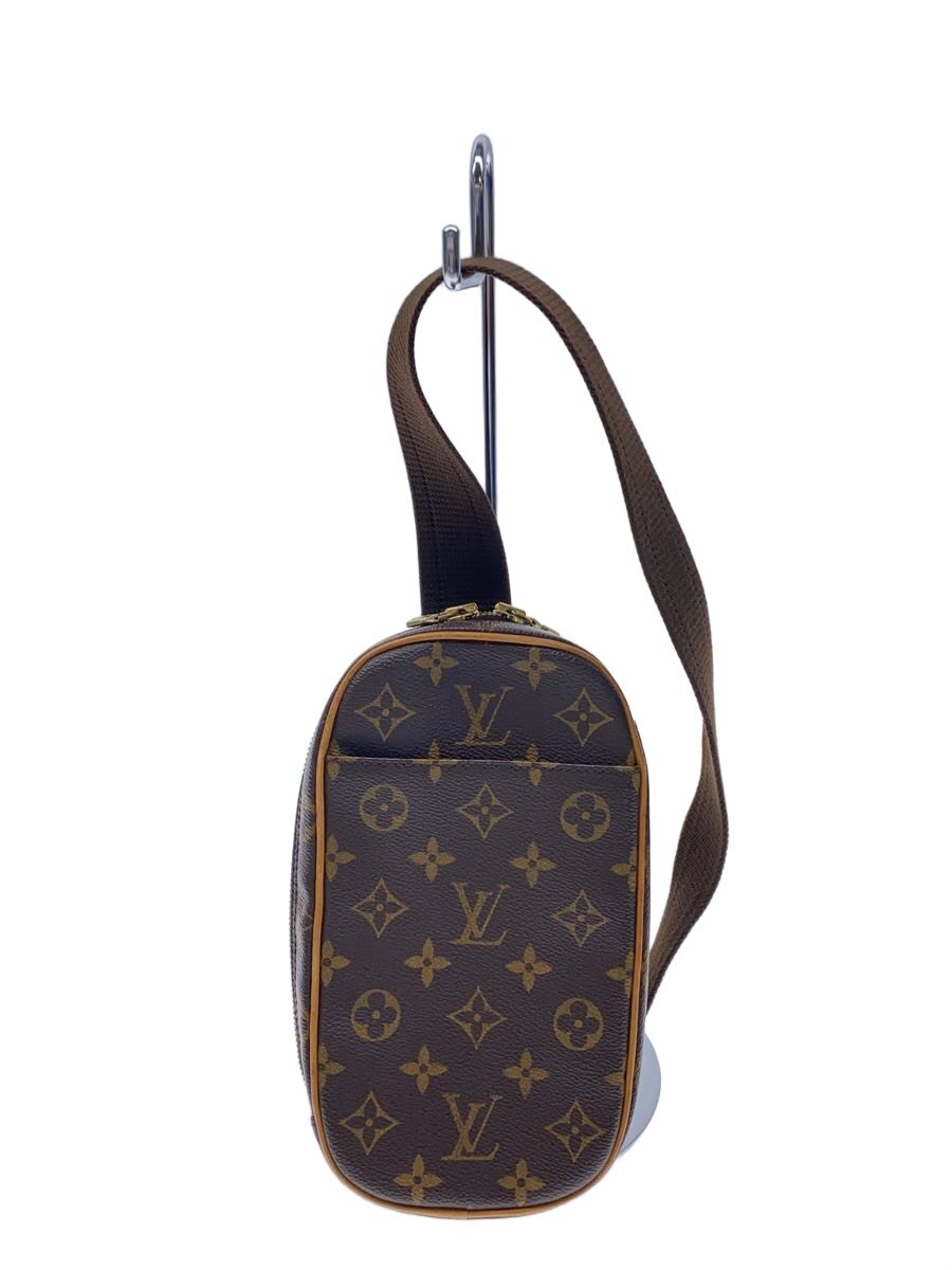 【中古】LOUIS VUITTON◆ポシェット・ガンジュ/ウエストバッグ/PVC/BRW/総柄/M51870【バッグ】