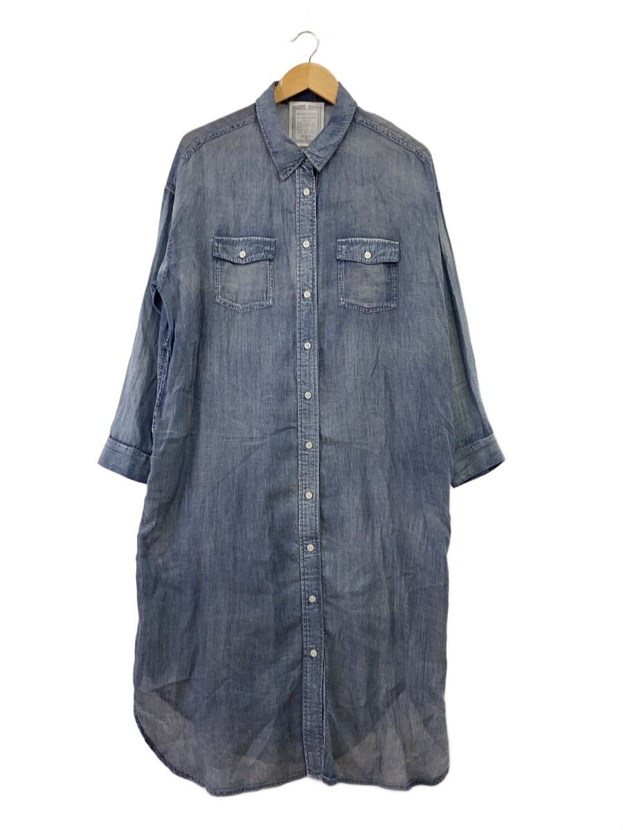 【中古】BEARDSLEY(BEARDSLEY GALLARDAGALANTE)◆シャツワンピース/FREE/コットン/BLU/BEZ1041309A0006//【レディースウェア】