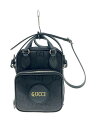 【中古】GUCCI◆ショルダーバッグ_グッチオフザグリッド/ナイロン/BLK【バッグ】