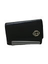 【中古】GUCCI◆キーケース/レザー/BL