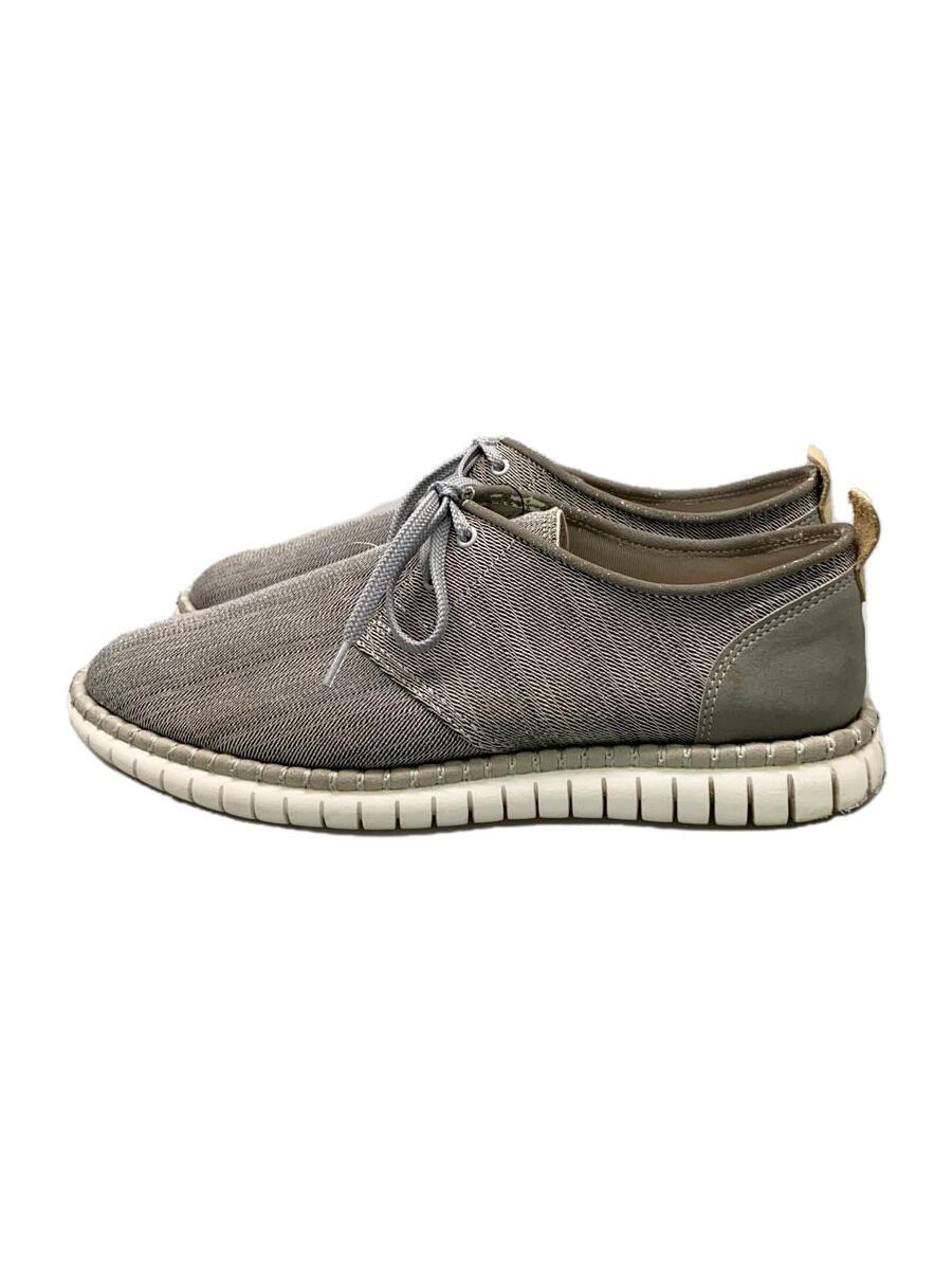 Clarks - 【中古】Clarks◆ローカットスニーカー/25.5cm/GRY/キャンバス/21621/MZTフリーダム【シューズ】