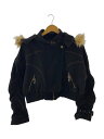 【中古】SSS WORLD CORP◆ジップパーカー/M/コットン/BLK【レディースウェア】