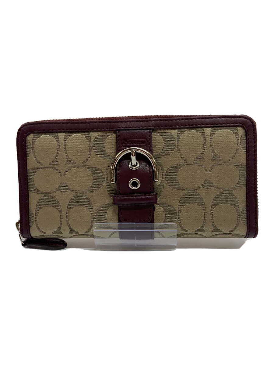 【中古】COACH◆長財布/--/BRW/総柄/レディース【服飾雑貨他】