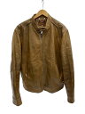 【中古】VERA PELLE◆C&J/シングルライダースジャケット/XXL/レザー/CML【メンズウェア】