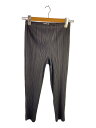 【中古】PLEATS PLEASE ISSEY MIYAKE◆ボトム/2/ポリエステル/GRY/無地/PP13-JF163【レディースウェア】