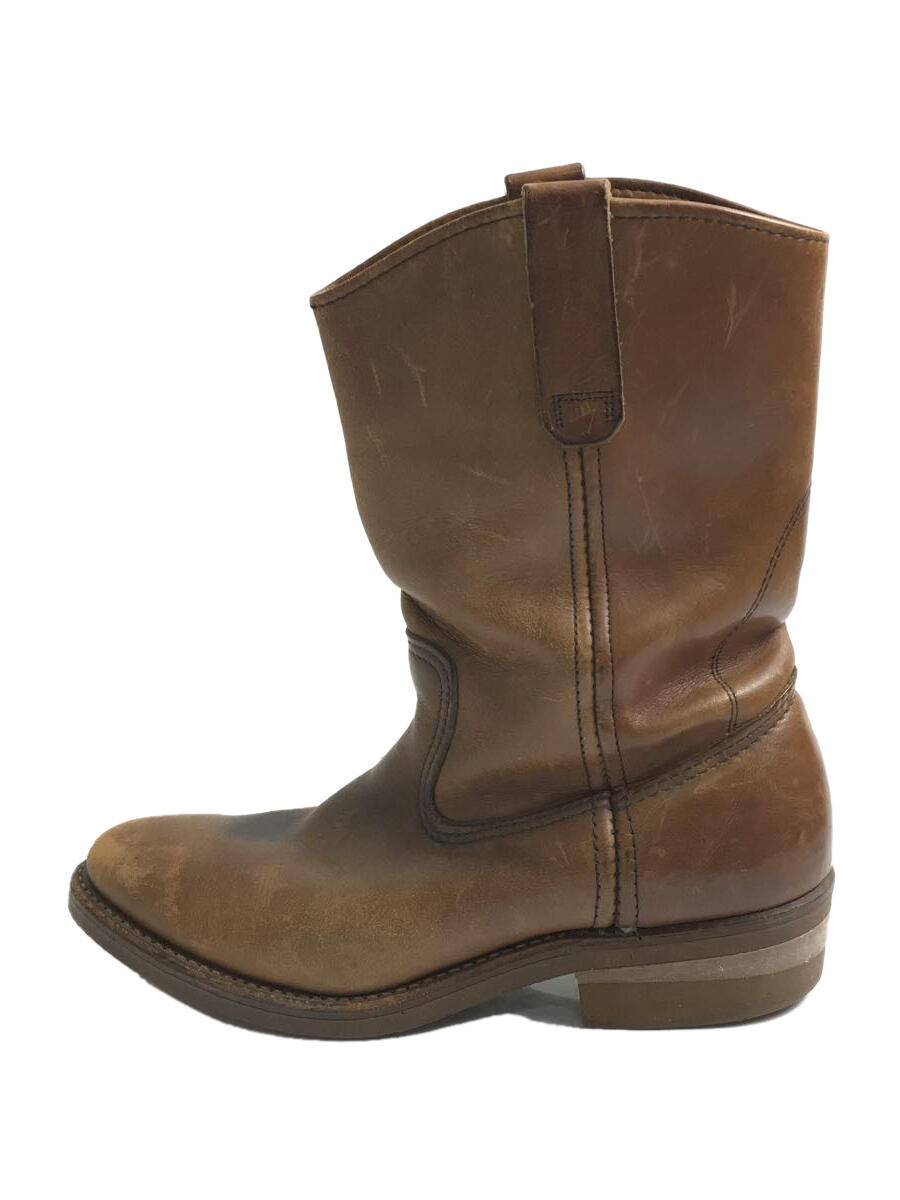 【中古】RED WING◆ペコスブーツ/US8/Bワイズ/ブラウン/牛革/1155/689/16303/ウエスタン//【シューズ】