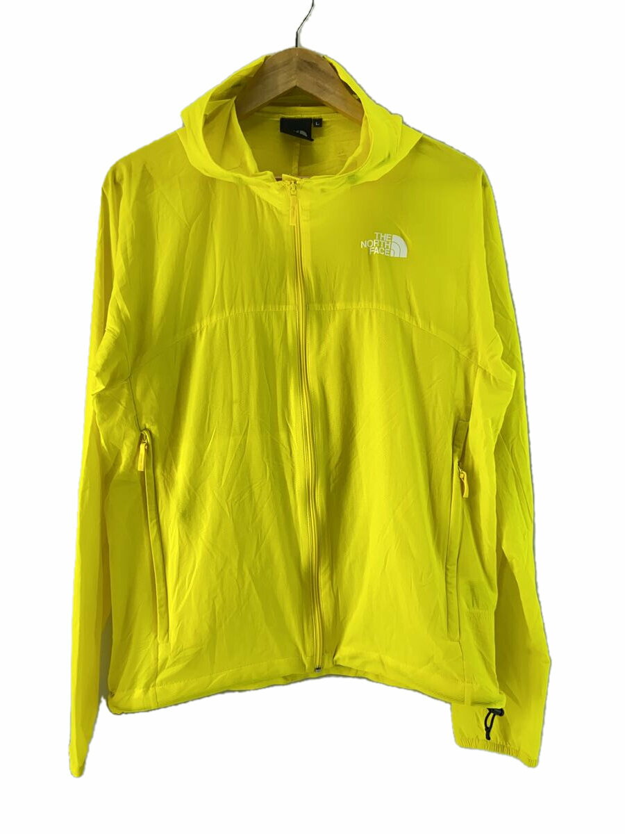 【中古】THE NORTH FACE◆SWALLOW TAIL HOODIE_スワローテイルフーディ/L/ナイロン/YLW【メンズウェア】