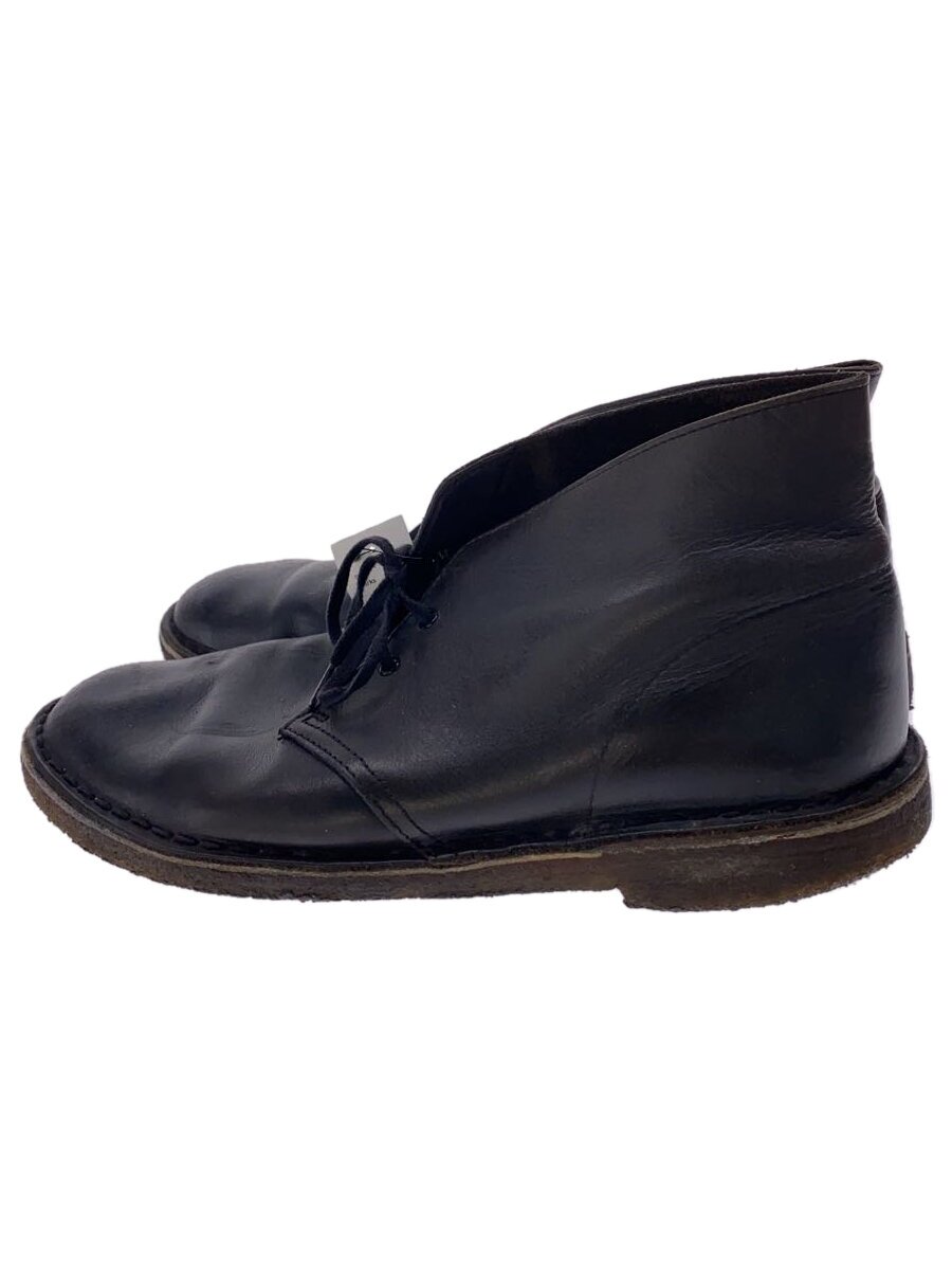 Chukka Boots - 【中古】Clarks◆チャッカブーツ/--/ブラック/レザー【シューズ】
