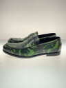 【中古】JIMMY CHOO◆ローファー/42.5/GRN/レザー//【シューズ】(4)