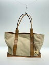 【中古】MICHAEL KORS◆トートバッグ/キャンバス/BEG【バッグ】