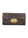 【中古】LOUIS VUITTON◆ポルト・フォイユ・サラ_モノグラム・エトワール_BRW/PVC/BRW/総柄/レディース【服飾雑貨他】