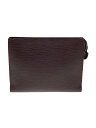【中古】LOUIS VUITTON◆ポッシュ・トワレ26_エピ_NVY/レザー/BRW【バッグ】