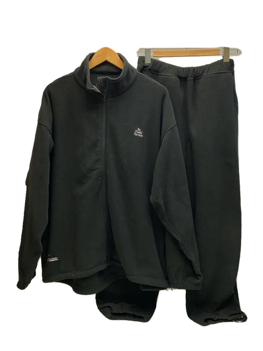 【中古】FreshService◆セットアップ/M/ポリエステル/BLK/無地/FSW-23-ST-261【メンズウェア】