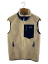 【中古】patagonia◆クラシック レトロX ベスト_ベージュ/XS/ポリエステル/アウトドア【メンズウェア】