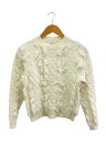 【中古】AKIRA NAKA◆ニット・セーター(厚手)/36/アクリル/WHT/AR1847OW【レディースウェア】