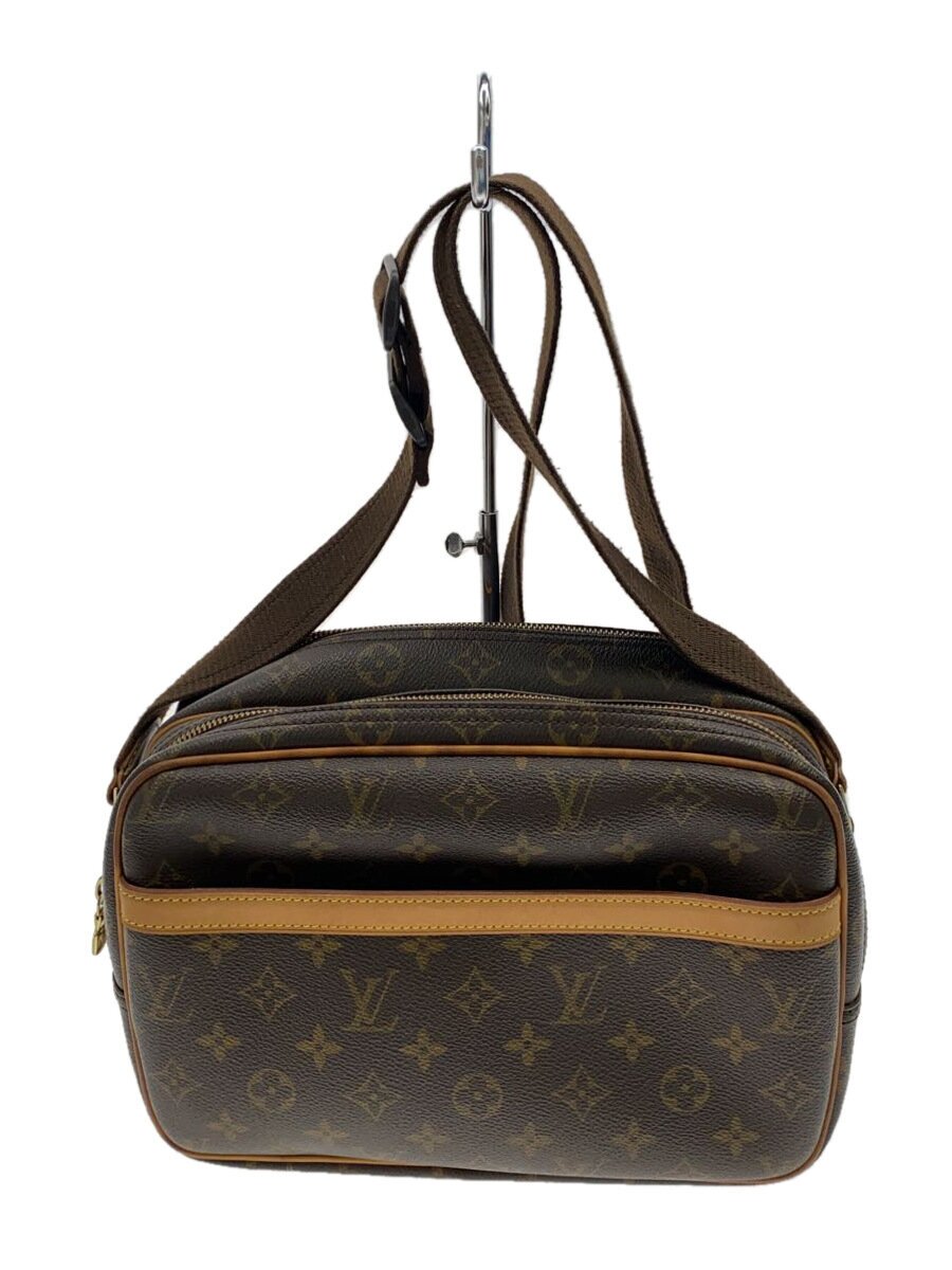 【中古】LOUIS VUITTON◆リポーターPM_モノグラム・キャンバス/PVC/BRW【バッグ】