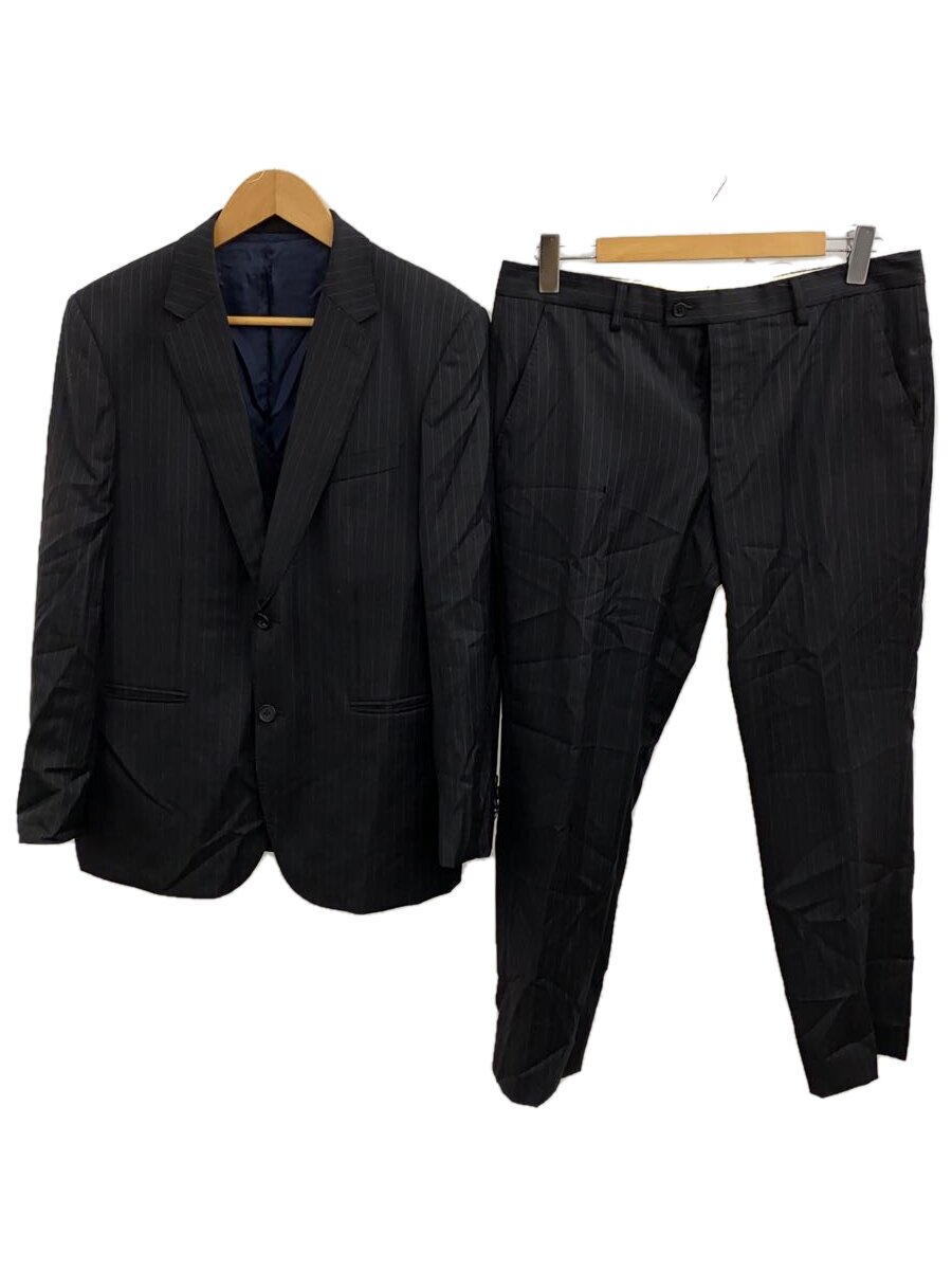 【中古】Paul Smith◆穴・キズ・削れ有/LORO PIANA/SOHO FIT/スーツ/M2/ネイビー/ストライプ/273009//【メンズウェア】