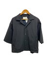 【中古】PUBLIC TOKYO◆半袖シャツ/1/コットン/BLK/609250004/【メンズウェア】