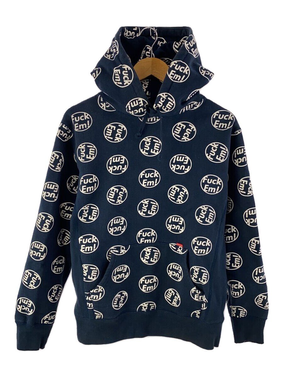 【中古】Supreme◆パーカー/M/コットン/NVY/総柄//【メンズウェア】