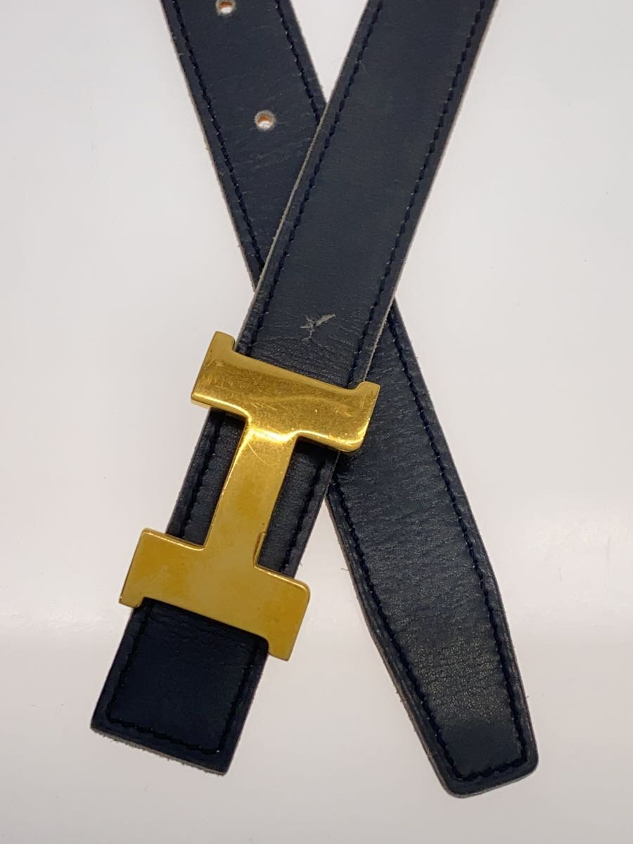 【中古】HERMES◆ベルト/レザー/BLK/レディース【服飾雑貨他】