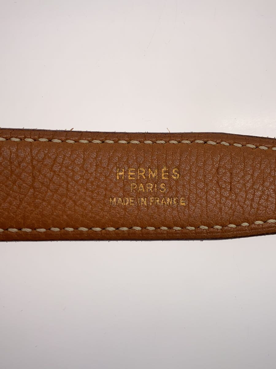 【中古】HERMES◆ベルト/レザー/BLK/レディース【服飾雑貨他】