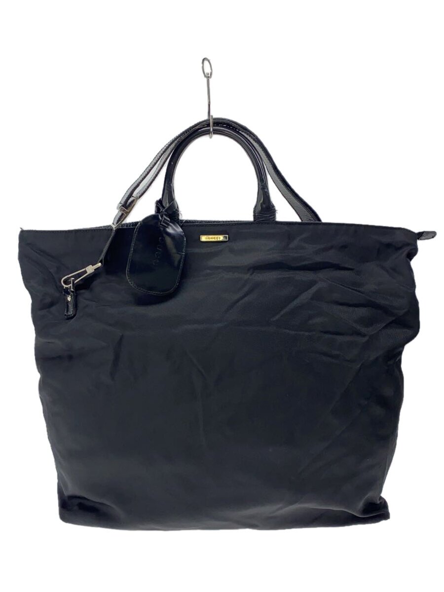 【中古】GUCCI◆バッグ/ナイロン/BLK【バッグ】