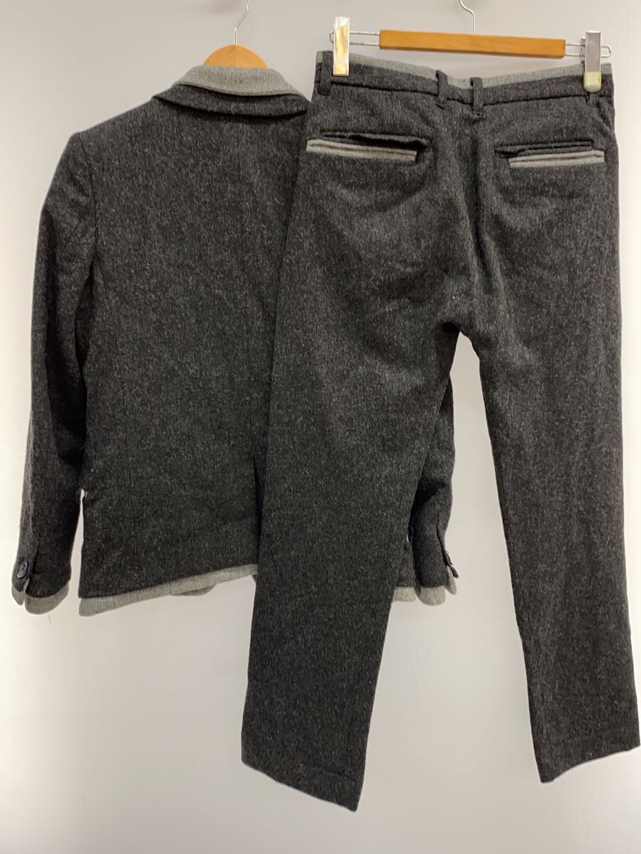 【中古】ANREALAGE◆テーラードジャケット/セットアップ/1/ウール/GRY/無地【メンズウェア】