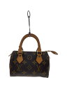 【中古】LOUIS VUITTON◆ミニ・スピーディ_モノグラム・キャンバス_BRW/PVC/BRW【バッグ】(4)