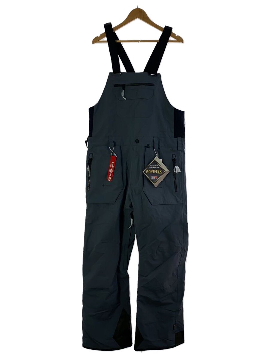【中古】VOLCOM◆スノーボードウェアー/ボトム/L/GRY/G1352301/パンツ/ビブパンツ/オーバーオール//【ス..