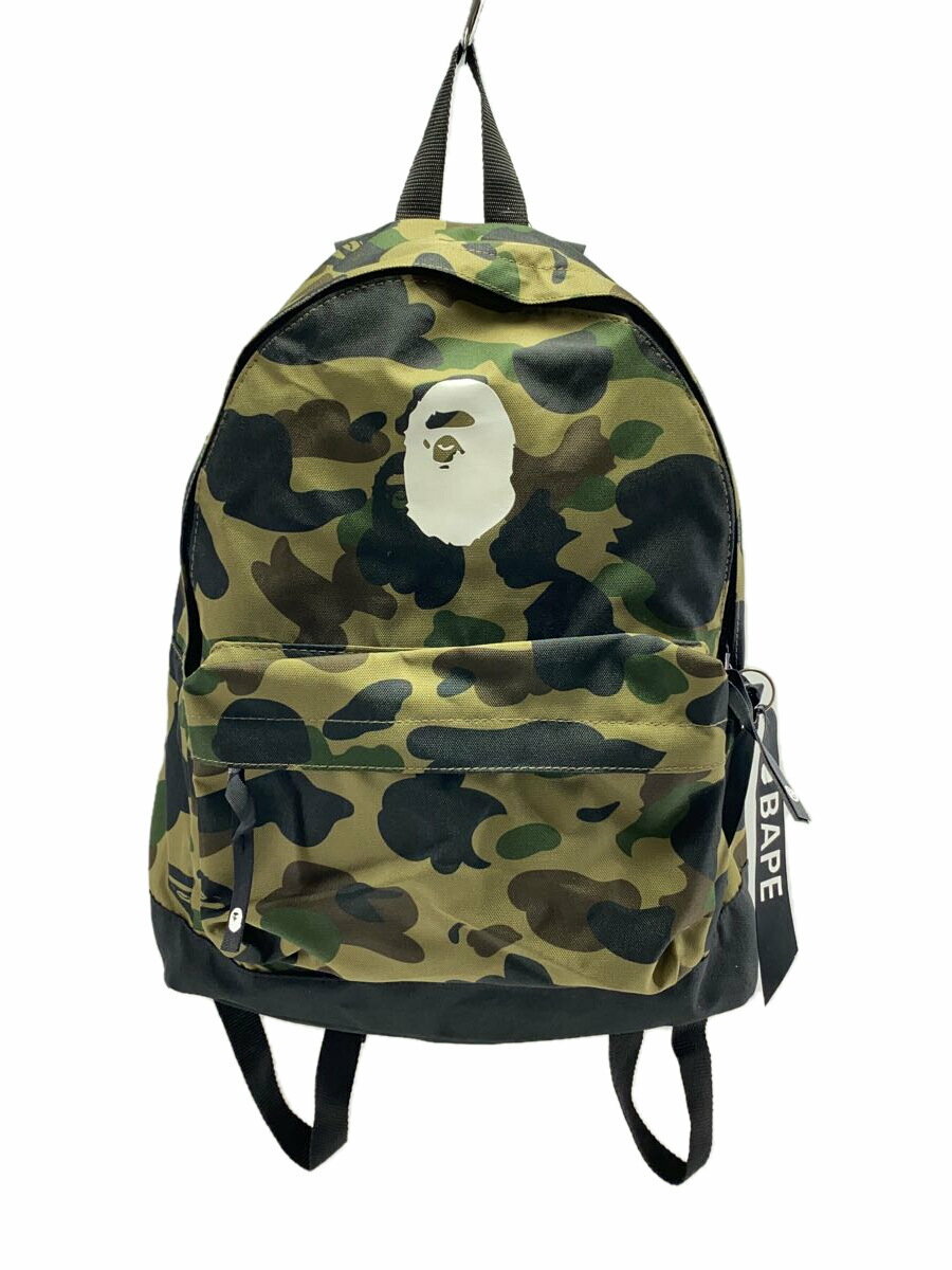 BAPE KIDS by A Bathing Ape Camo Black Shoulder Bag with MILO