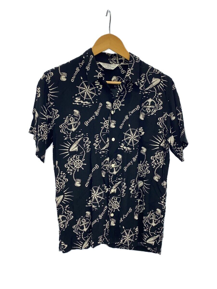 【中古】COOTIE◆アロハシャツ/L/レーヨン/BLK/総柄/? NULL ?【メンズウェア】