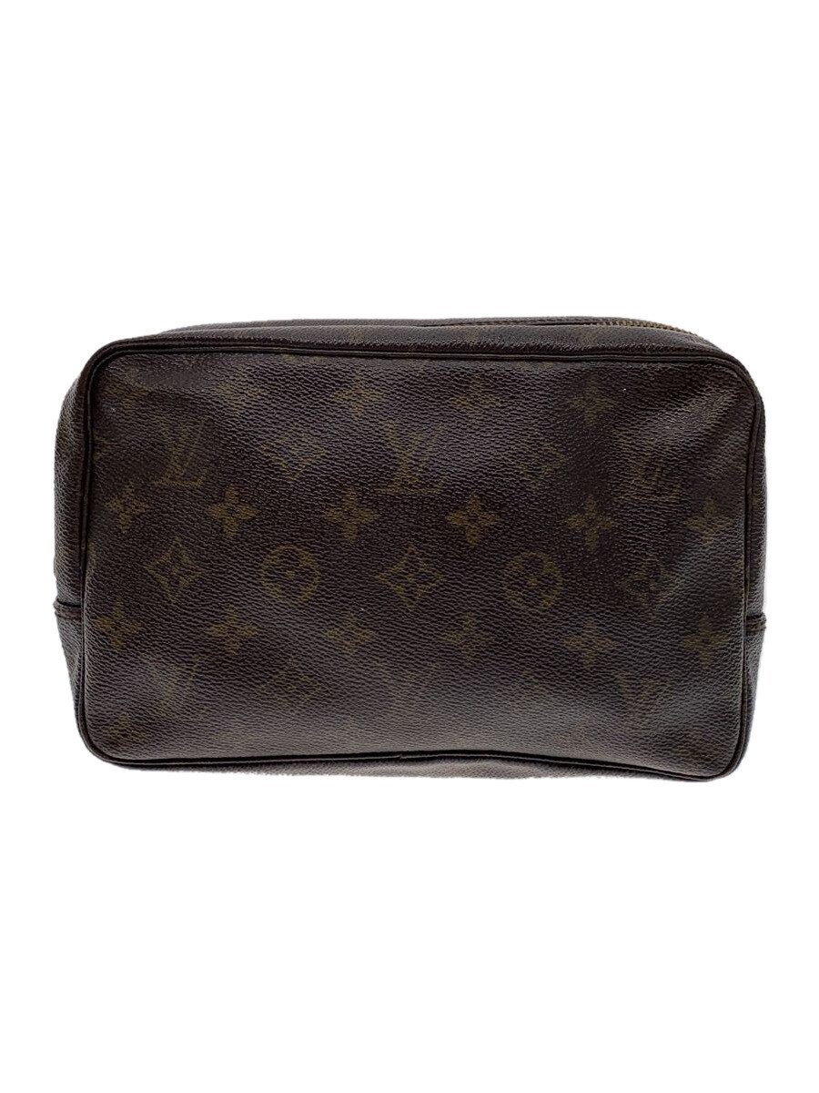 【中古】LOUIS VUITTON◆トゥルース・トワレット28_モノグラム・キャンバス_BRW/レザー/BRW/モノグラム【バッグ】