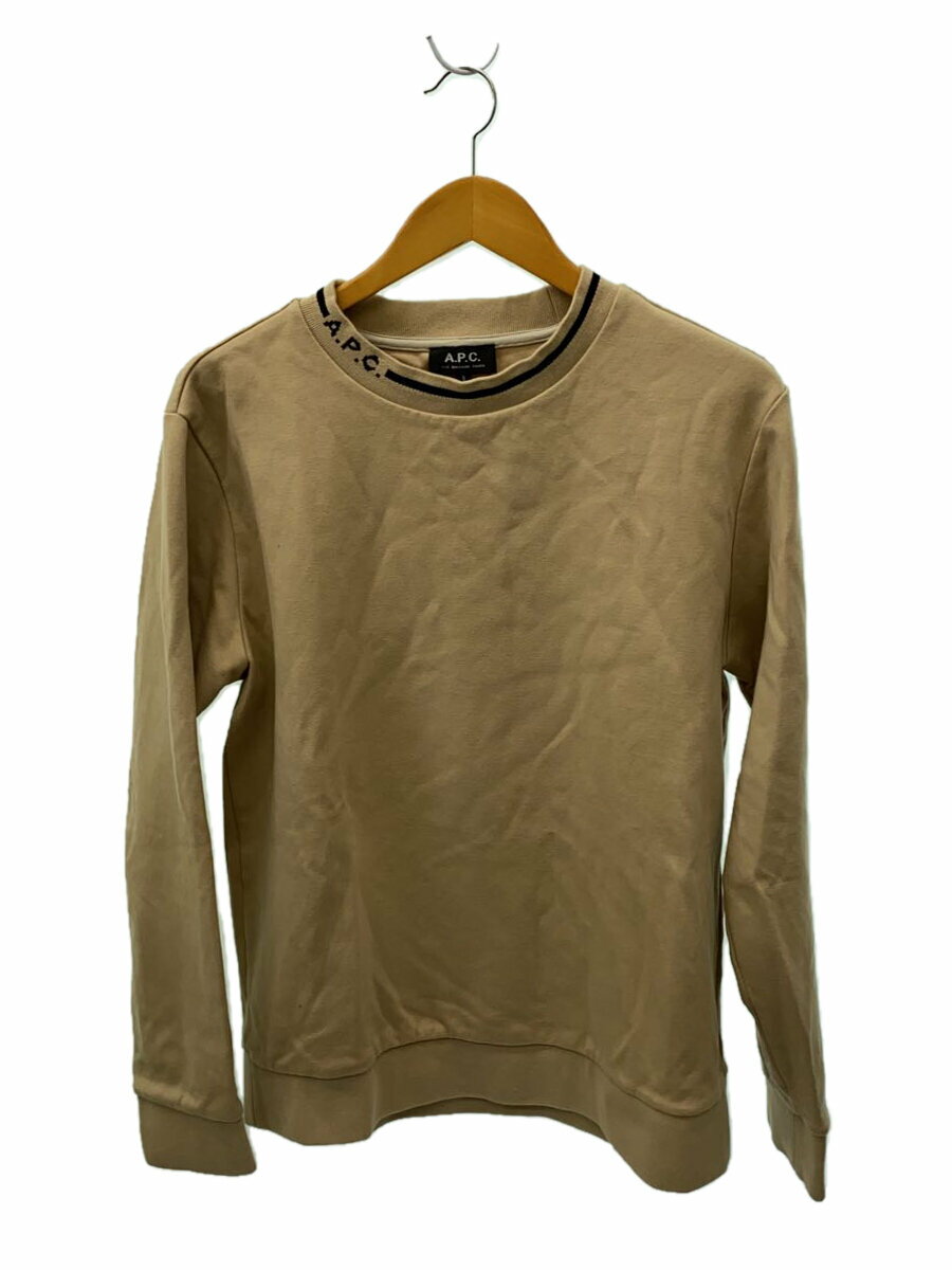 【中古】A.P.C.◆スウェット/S/コットン/BEG【メンズウェア】