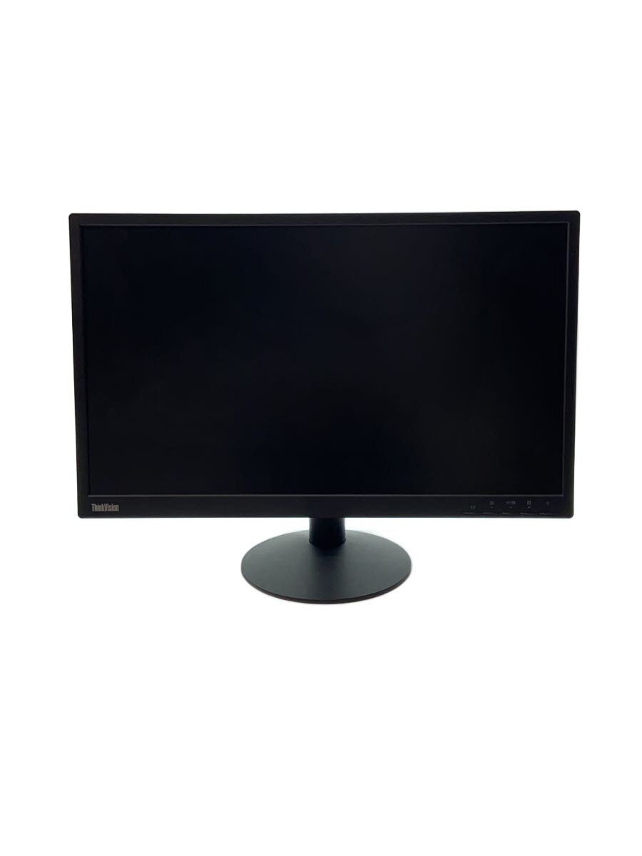 【中古】Lenovo◆液晶モニタ・液晶ディスプレイ ThinkVision E24-10 61B7JAR6JP 23.8インチ黒【パソコン】