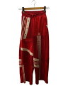 【中古】adidas◆ワイドパンツ/XS/ポリエステル/RED/DZ7515/フレアパンツ【レディースウェア】