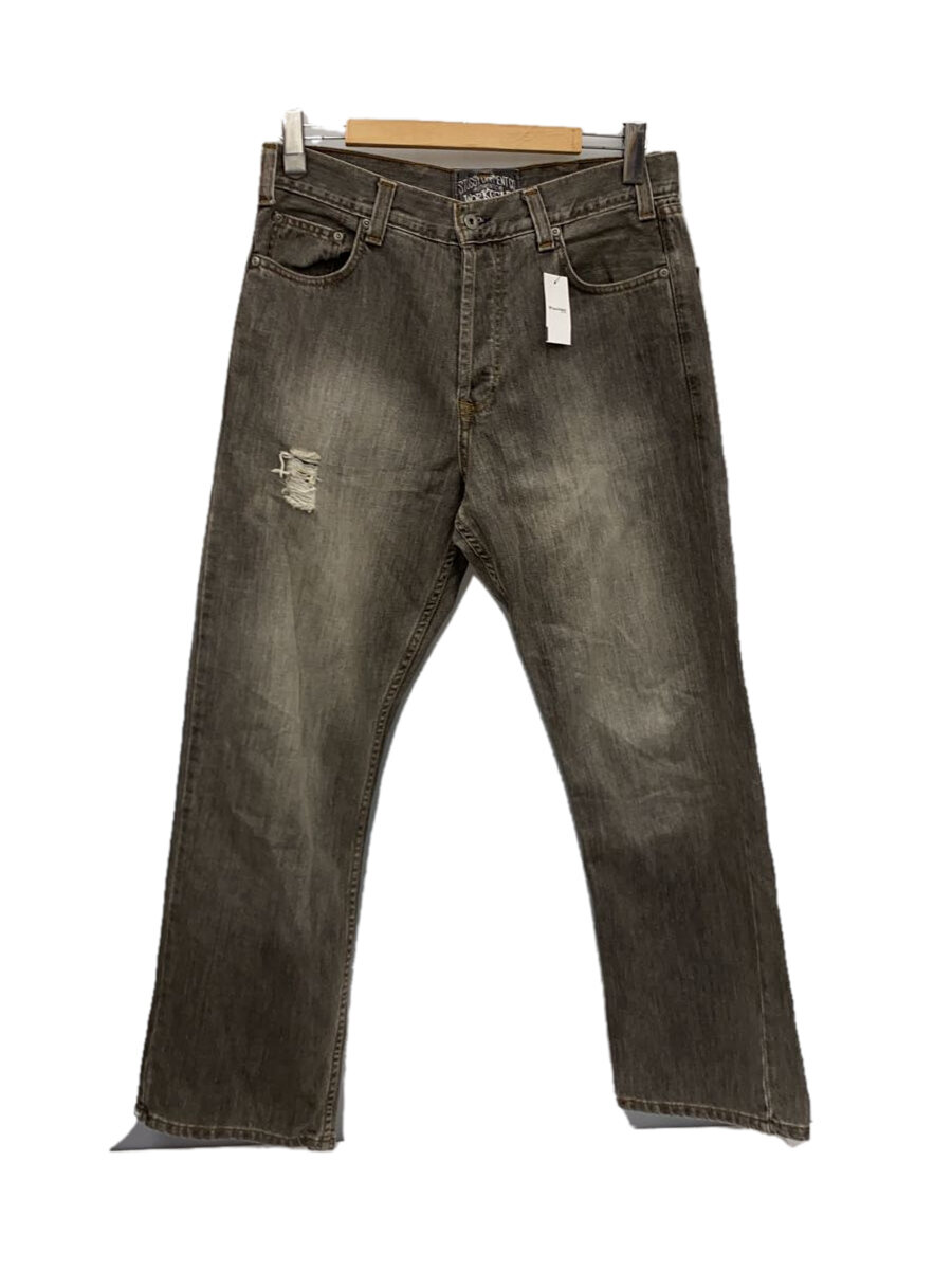 【中古】STUSSY◆00s/Work Gear/ボトム/34/デニム/GRY/016311【メンズウェア】