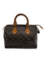 【中古】LOUIS VUITTON◆1)スピーディ25_モノグラム・キャンバス_BRW/PVC/BRW【バッグ】