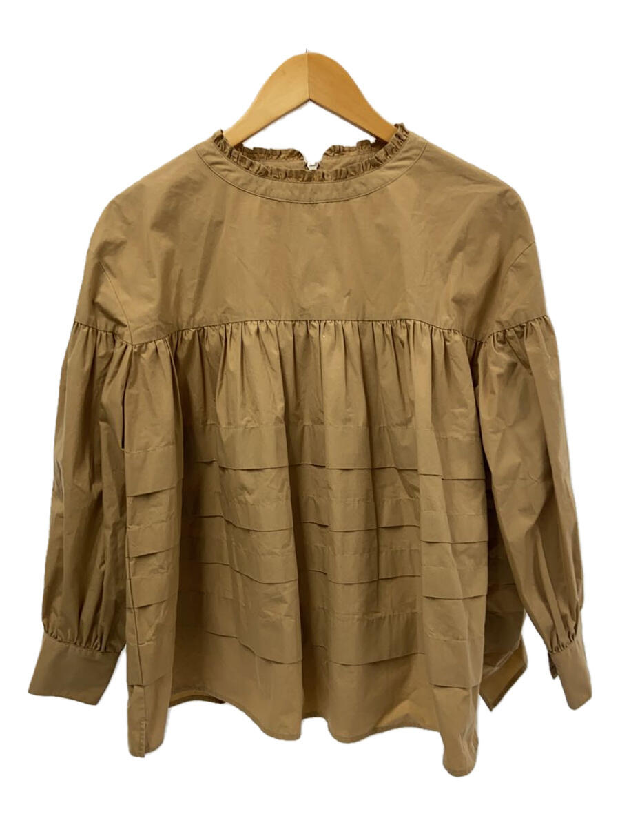 【中古】LINKABLE/長袖ブラウス/--/コットン/BEG/19AW-03【レディースウェア】